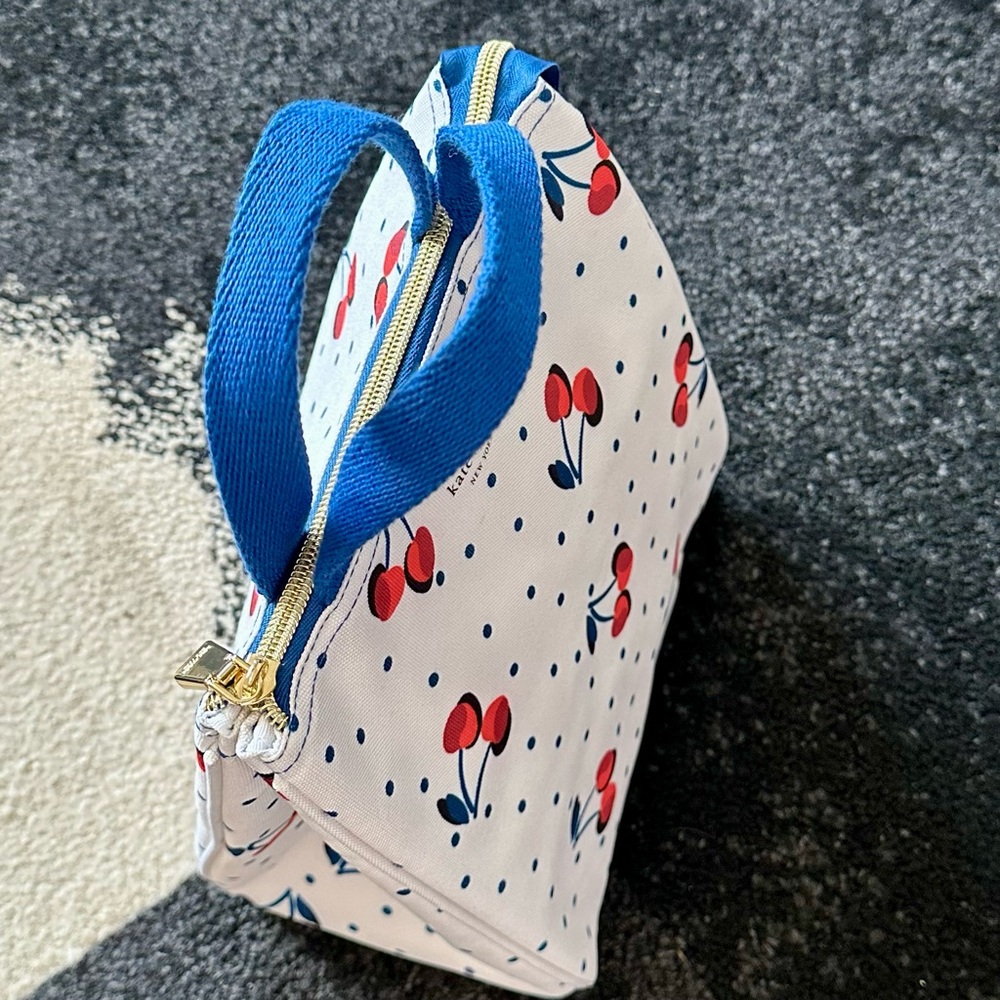 *NWOT* KATE SPADE New York Cherry Lunch Tote Bag, Clear Lining & Pockets 🍒 - Picture 2 of 7